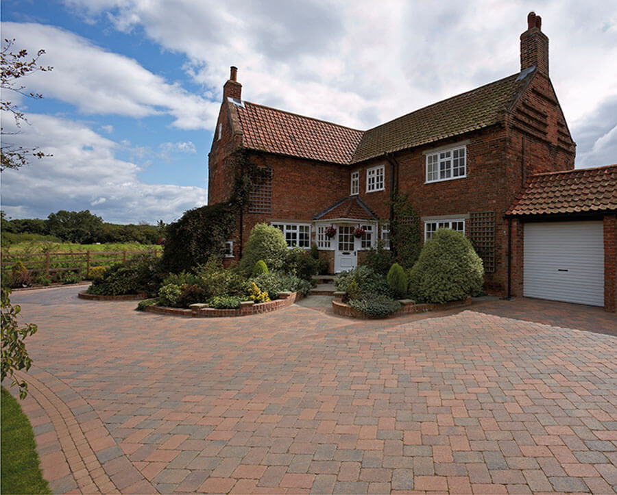 Front of house block paving